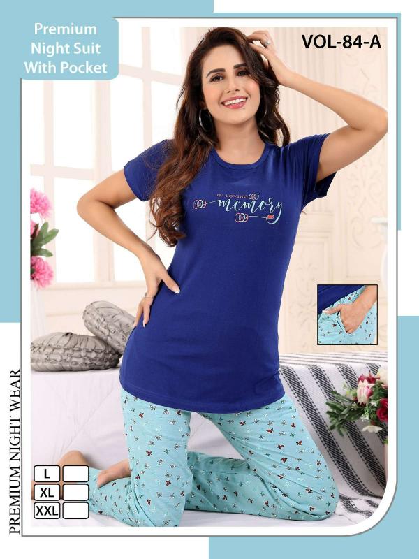 Summer Special Vol 84 A Printed Cotton Night Suit